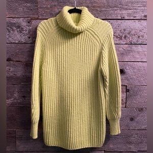 Lou & Grey Neon Lime Turtleneck Sweater